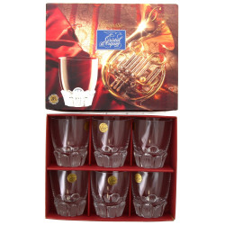 CRISTAL D'ARQUES - 6 verres gobelets H 1