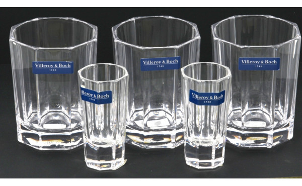 VILLEROY & BOCH - 4 verres à whisky et 6