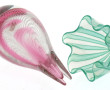 Lot de 2 vases en verre probablement MUR