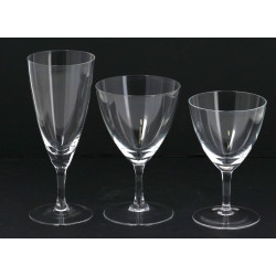 Service de verres à pied en cristal comp