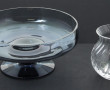 Coupe sur piédouche en cristal bleu, Dar