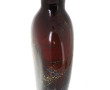 Vase à panse aplatie en verre de couleur