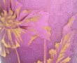 Vase circa 1900 en verre granité mauve à