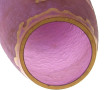 Vase circa 1900 en verre granité mauve à