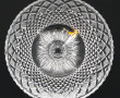 Coupe à fruits sur piédouche en cristal 