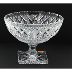 Coupe à fruits sur piédouche en cristal 