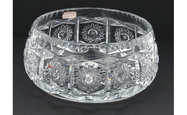 Coupe creuse en cristal taillé, probable