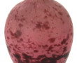 Grand vase en verre moucheté rose et vio