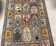 Tapis laine points noués dans les tons v