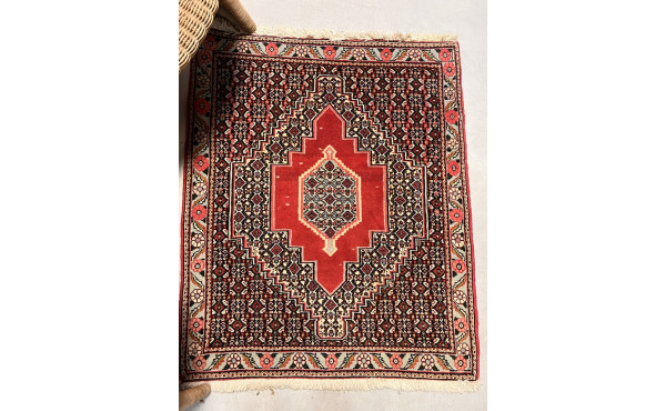 Tapis en laine points noués dans les ton