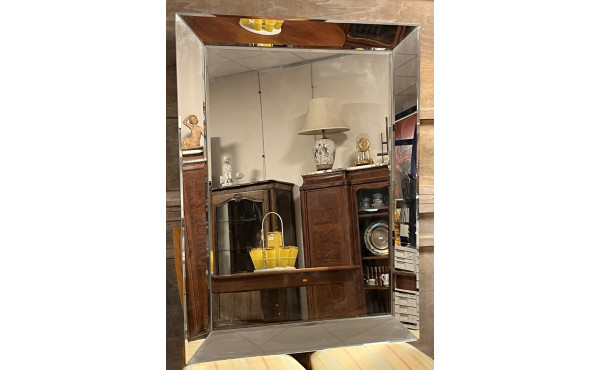 Grand miroir à parecloses moderne 117x87