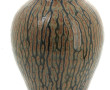Vase en grès brun et vert, sans marque, 