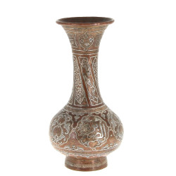 Vase en cuivre et alliage d'argent maroc
