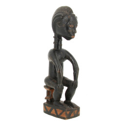 COTE D'IVOIRE - Statuette d'homme assis 