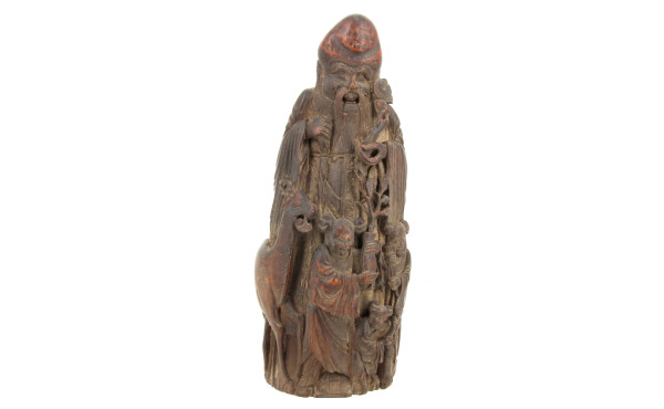 CHINE - Statuette en racine de bambou sc