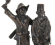 Sujet en bronze à patine brune, figurant