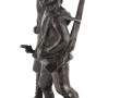 Sujet en bronze à patine brune, figurant