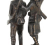 Sujet en bronze à patine brune, figurant