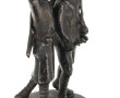 Sujet en bronze à patine brune, figurant