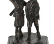 Sujet en bronze à patine brune, figurant