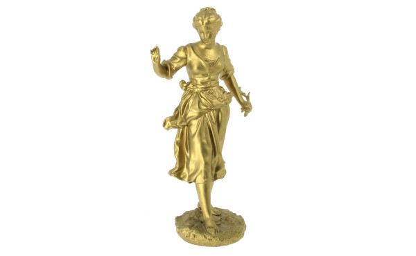 "Jeune fille", sujet en métal compositio