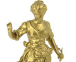 "Jeune fille", sujet en métal compositio
