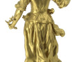 "Jeune fille", sujet en métal compositio