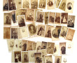 Ensemble de photos albuminées contrecoll