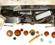 Petit microscope ancien en coffret bois 