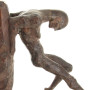 Paire de serre-livres en bois sculpté en