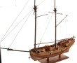 Maquette de voilier 2 mâts armé de 6 can