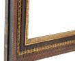 Miroir rectangulaire ancien en bois et s