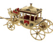 Deux maquettes de carrosse et de landau 