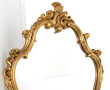 Miroir doré rocaille moderne 78 x 48 cm