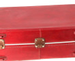 Petite valise vintage en cuir rouge Gers
