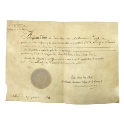 Document XIXème - Brevet de nomination a