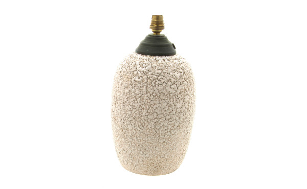 Pied de lampe en céramique granuleuse ém