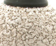 Pied de lampe en céramique granuleuse ém