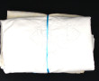 Lot de 2 draps brodés avec monogramme, a
