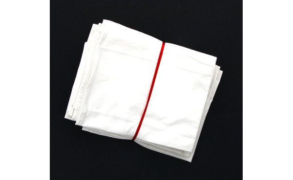 Lot de 12 torchons d'office en coton bla
