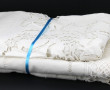 Lot de 2 draps brodés anciens dont un à 