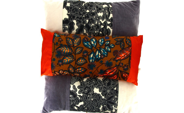 Lot de 3 coussins 50 x 25 cm, déhoussabl