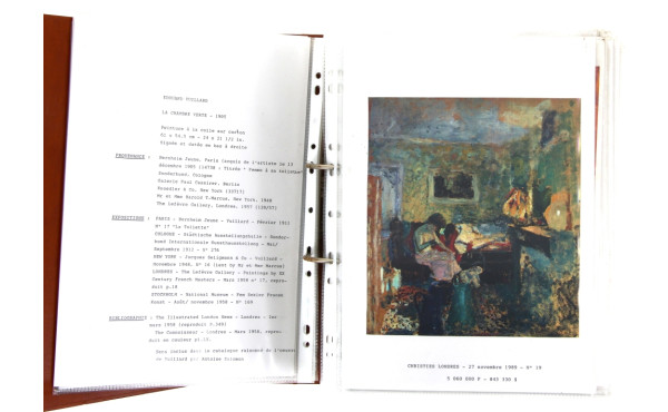 EDOUARD VUILLARD - Classeur de documenta