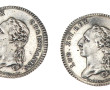 2 jetons en argent Louis XVI Procureur d