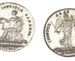 2 jetons en argent Louis XVI Procureur d