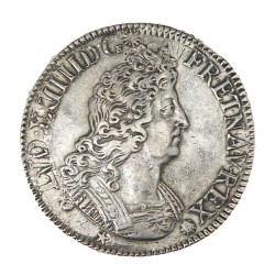 Ecu en argent aux insignes Louis XIV (1
