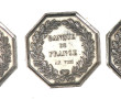 TROIS JETONS d'ARGENT, BANQUE de FRANCE 