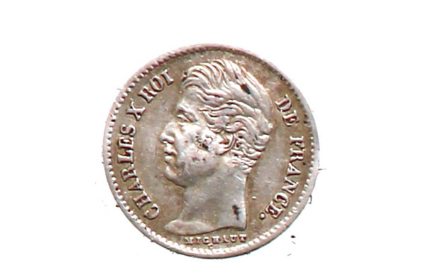 CHARLES X - 1/4 de Franc 1827 A Jean-Pie