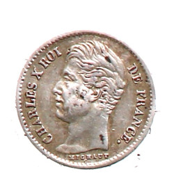 CHARLES X - 1/4 de Franc 1827 A Jean-Pie