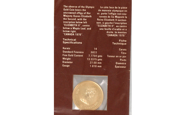 Pièce commémorative Jeux Olympiques du C